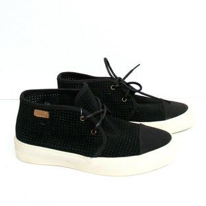 Vans Rhea Square Perf Ankle-Hi Lace-Up Leather